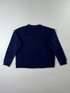 Lacoste Navy Blue Logo Patch Crewneck Sweatshirt (S)