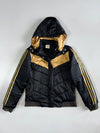 Adidas Black/Gold Hooded Puffer Jacket (S)