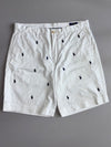 Polo Ralph Lauren | All-Over Pony Embroidered Shorts | White (W:35|L:20)