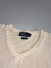 Polo Ralph Lauren Cotton Knit Sweater Vest in Cream (M)