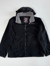 Canadian Peak Black Hooded Full-Zip Jacket with Grey Collar Cap Attached (XL)