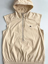 Vintage Burberry London Blue Label Sleeveless Half-Zip Hooded Anorak – Beige (M)