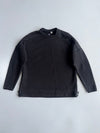 Adidas Black Crewneck Sweatshirt (Zip Hem Pockets) (M)