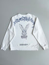 Claid Geometric Rabbit Embroidered Sweatshirt – White (S)