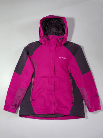Columbia Omni-Tech Magenta Hooded Jacket women | (L)