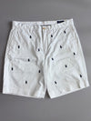 Polo Ralph Lauren | All-Over Pony Embroidered Shorts | White (W:35|L:20)