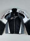 Alpinestars Black & White Technical Racing Jacket Padded (M)
