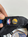 Vintage Mitchell And Ness Warriors Black Blue Snapback Cap (Adjustable)