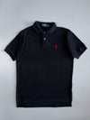 Polo Ralph Lauren Classic Pique Polo Shirt Black with Red Pony (L)