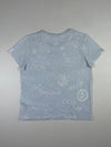 Polo Ralph Lauren Light Blue All-Over Graphic Print Tee – Nautical Design, (L)