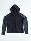 Adidas Sherpa Fleece Hooded Zip-Up Jacket – Black (S)