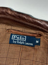Vintage Polo Ralph Lauren Brown Leather Zip Jacket (S/M)