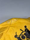 Jocker Vintage Yellow Leather Racing Jacket (S/M)