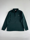 Kappa Fleece-Lined Long Sleeve Polo, Forest Green (XL)
