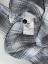 Roots Canada Plaid Flannel Shirt Grey(S)