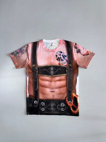 Fena-Tex | Oktoberfest Novelty All-Over Print Tee | Multi (M)