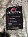Alpinestars Blue & Black Genuine Leather Moto Racing Jacket Padded (M)