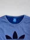 Vintage Adidas Originals Embroidered Trefoil Script Sweatshirt – Heather Blue (L)