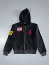Polo Ralph Lauren USA Flag Big Pony Zip Hoodie Embroidered logo (S)