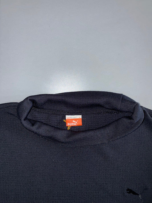 Puma Sport Lifestyle Mock Neck Long Sleeve Top — Black (L)