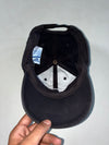 Reebok Vintage Black Cap – Big Embroidered Logo, 100% Cotton (Adjustable )