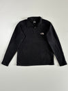 The North Face Black Textured Quarter-Zip Performance Fleece Pullover – (S)