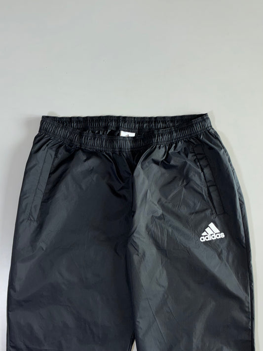 Adidas Black Nylon Track Pants Elastic (W:34|L:43)