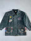 Bashful Bridge Denim Patchwork Jacket Multi Patch (L/XL)