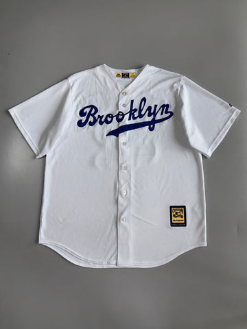 Brooklyn Dodgers x Majestic | Cooperstown Collection Jackie Robinson #42 Baseball Jersey (XL)