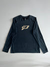 Jordan “Paul George PG” Gold Logo Long Sleeve T-Shirt – Black (2XL)