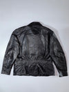Held Leather Belted Biker Jacket– Genuine Leather Multi-Pocket Jacket, (2XL/3XL)