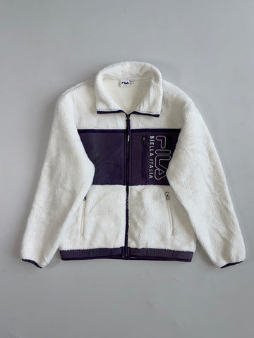 FILA Biella Italia Sherpa Fleece Zip Jacket (M)