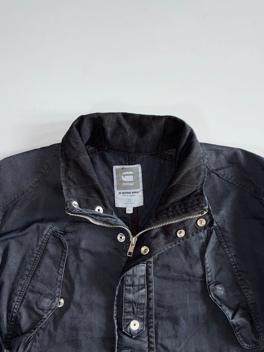 G-Star Raw Black Snap-Collar Jacket (L)
