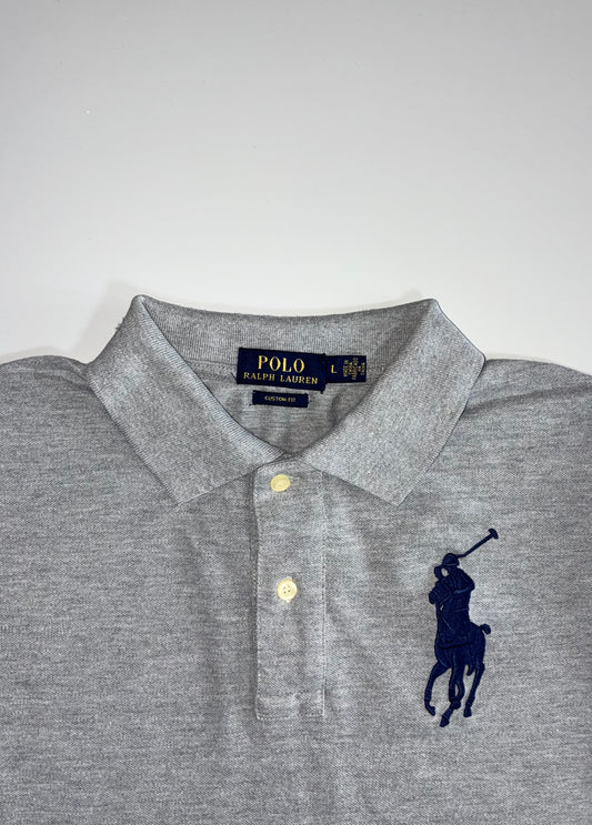 Polo Ralph Lauren Big Pony Custom Fit Polo – Heather Grey (L)