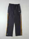 Vintage Fila Black Striped Nylon Track Pants (W:28) (L:42)