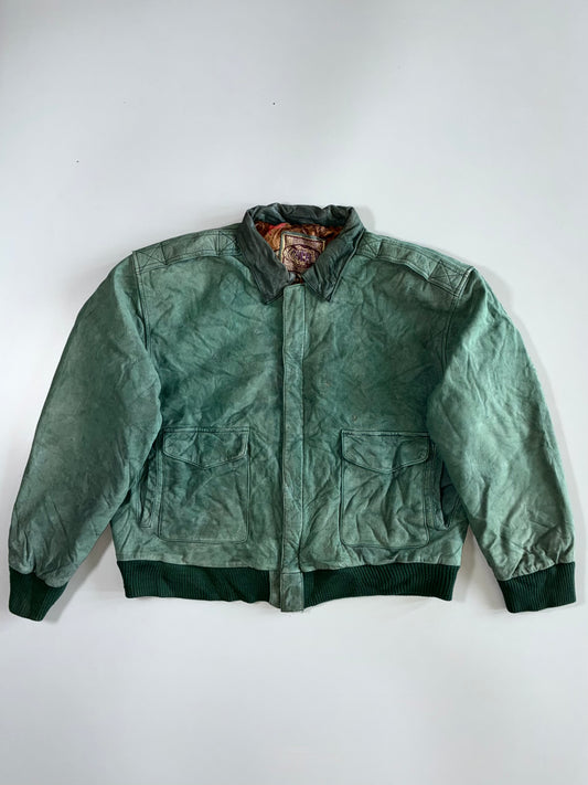 Premium Original Pure Sued Leather Jacket (XL)