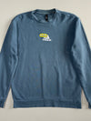 Adidas | Blue Smiley Logo Crewneck Sweatshirt | (M/L)