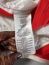 J.Lindeberg Quilted Hybrid Vest — White Red Colorblock (S)