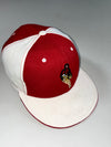 Vintage New Era NBA Red White Fitted Cap (64cm)