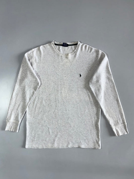 Polo Ralph Lauren | Thermal Waffle Knit Full Sleeve | Oatmeal Grey | (XL)
