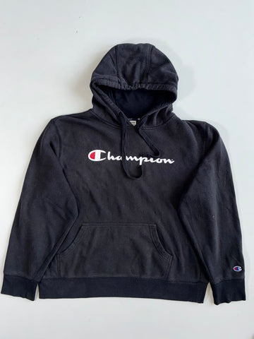Champion Big Script Logo Hoodie(2Xl)