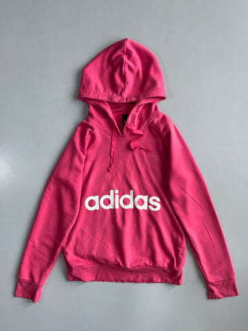 Adidas | Pink Logo Hoodie | (S)