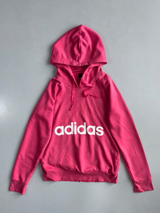 Adidas | Pink Logo Hoodie | (S)