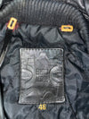 Vintage German Echtes Leder Black Double Rider Leather Biker Jacket (S)