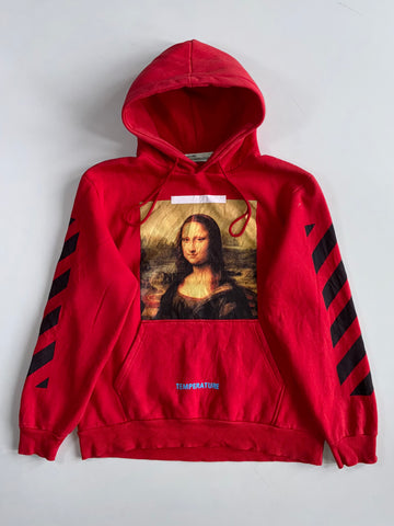 Off-White | Red Mona Lisa Temperature Print Hoodie (M/L)