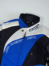 AXO Racing Dept. Blue Colour-Block Motorcycle Jacket Padded (S)