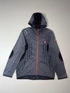 Black Yak Extreme Peak Grid Print Hooded Fleece Jacket (L)