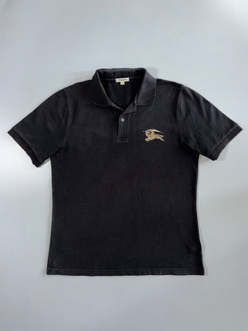 Burberry London | Piqué Polo Embroidered Logo | Black (L)