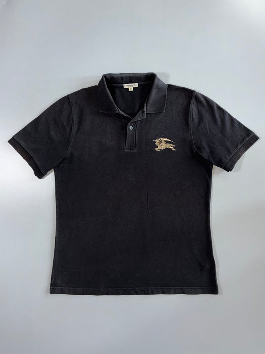Burberry London | Piqué Polo Embroidered Logo | Black (L)