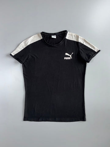 Puma | T7 Retro Panel Tee | Black/White (L)
